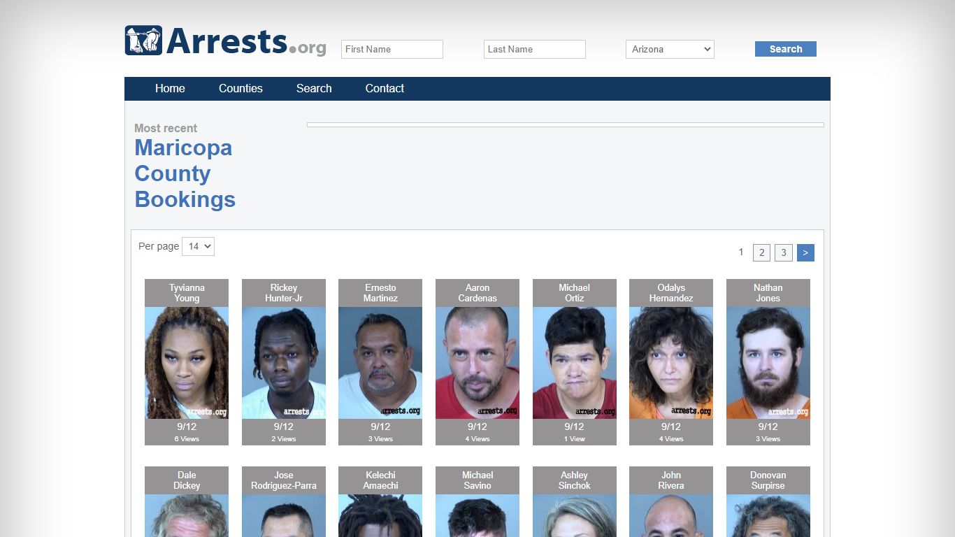 Maricopa County Arrests and Inmate Search